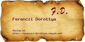 Ferenczi Dorottya névjegykártya